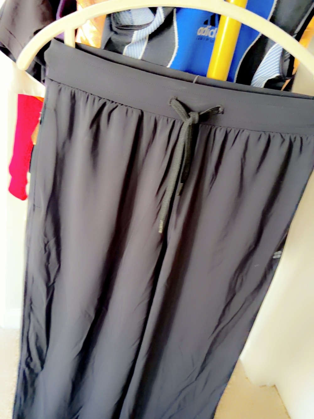 Sweaty Betty Black Drawstring Wide Leg Pants